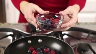 Whole U Cooking  Panna Cotta with Fresh Berries Sauce [upl. by Ahseer]