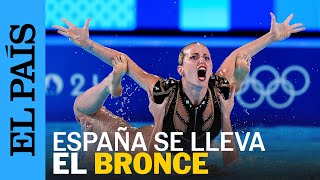 OLIMPIADAS  España se lleva el bronce en la natación sincronizada en París 2024  EL PAÍS [upl. by Kovacev269]