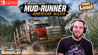 MudRunner  American Wilds  REVIEW  Switch OLED handheld gameplay [upl. by Dimitry]