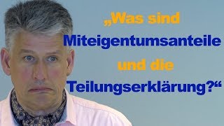 Teilungserklärung Eigentumswohnung was ist Teilungserklärung [upl. by Ecinom]