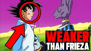 Why Beerus said Goku is WEAKER than Frieza [upl. by Ita116]