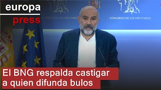 El BNG respalda castigar a quien difunda bulos [upl. by Korns]