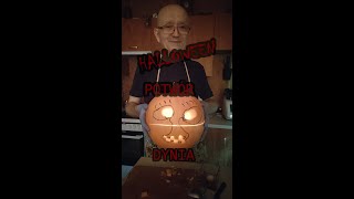 Halloween 🎃 dynia jak zrobić straszny świecący stworek potworek sposób wykonania🫣 SUBa👍🤗🥰❤️ [upl. by Henson957]