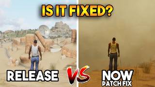 RELEASE VS PATCH FIX NOW GTA SAN ANDREAS DEFINITIVE EDITION IS FIXED [upl. by Selima807]