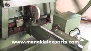 Manek  C Ring  Hog Ring Making Machine with Taping Attachment [upl. by Lyrad]