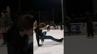 HARDEST Ice Skating Tricks shorts iceskating public [upl. by Rehpotsirahc]