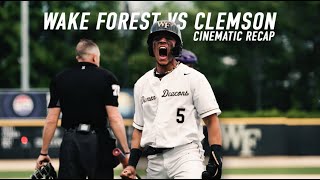 Wake Forest Baseball vs Clemson  Cinematic Recap [upl. by Small913]