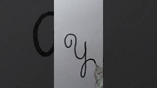 How to write capital Y✨ Hand Writings handwriting calligraphy font [upl. by Rivkah770]