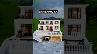 2Story Villa Kaise Banaye Gaon Mein  Village House Plan home housekaisebanega shorts home [upl. by Haya]