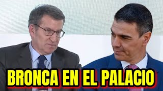 VIRAL BRONCA entre Sanchez y Feijóo en el Palacio Real [upl. by Rumilly]