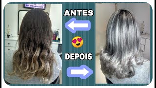 Mechas platinadas  passo a passo [upl. by Schonfield26]