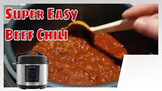 CrockPot Express® Beef chili recipe [upl. by Laeynad4]