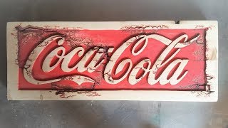 Handheld Router amp Lichtenberg Projects  Coca Cola Sign DIY [upl. by Nnailuj]