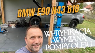 BMW E90 weryfikacja i wymiana pompy oleju [upl. by Ynaffital]