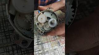 DC motor how to work gear motor dcmoter diy electronic experiment shorts [upl. by Llerraf]