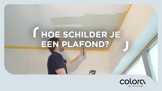 Hoe schilder je een plafond  Verftips van de colora coach [upl. by Pihc]