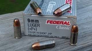 9mm P Federal 9BPLE 115 gr Gel Test [upl. by Shu]