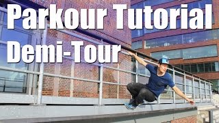 Parkour Tutorial  Anfänger  Basics  Demi Tour  180 Drop  deutsch [upl. by Andrade]