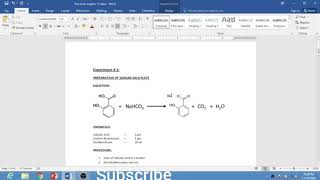 Preparation of Sodium Salicylate and Sodium Benzoate  PHARM 116 [upl. by Isaacson]