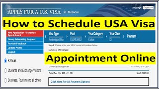 How to Schedule an Appointment for USA Visa Interview Online  Step by Step Guide [upl. by Suilenroc]