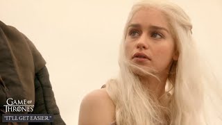 Daenerys struggling as early wife of Khal Drogo  Game of Thrones S01E02 [upl. by Renaud]