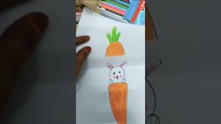 Fold drawing 🥕🐰Shortsyoutubeshorts [upl. by Aloisius]