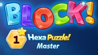 BLOCK Hexa Puzzle Master Level 1 Basic  Lösung Solution Walkthrough [upl. by Eniretac780]