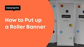 How to Put Up a Roller Banner Stand Assembly Video Tutorial  instantprint [upl. by Winfield]