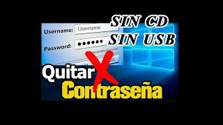 quitar contraseña de windows 8 81 10 sin cd sin usb [upl. by Ahsiemat]