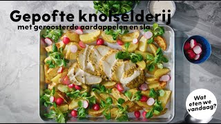 Gepofte knolselderij met aardappels uit de oven – recept – Allerhande [upl. by Haroppizt690]