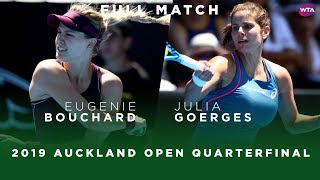 Eugenie Bouchard vs Julia Goerges  Full Match  2019 Auckland Open Quarterfinal [upl. by Adas456]