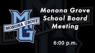 Monona Grove Special School Board Meeting  Thursday September 5 2024 [upl. by Golden822]