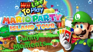 WiiLikeToPlay  Mario Party Island Tour Funny Moments [upl. by Shamma]