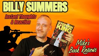 Billy Summers by Stephen King Book Review amp Reaction  Not Quite What I Was Hoping For [upl. by Kessiah]