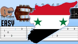 Syrian National Anthem Guitar Tab [upl. by Eelyam201]