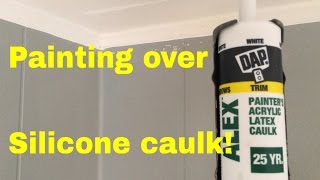 How to paint over silicone caulk [upl. by Akoek]