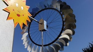 DIY  Windspiel aus Fahrradfelge mit Windfahne [upl. by Ihtak]