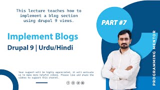 Part 7 Create a Custom Website in Drupal 9  Urdu Hindi [upl. by Jacki]