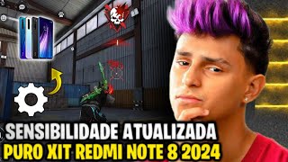 MELHOR SENSIBILIDADE E DPI REDMI NOTE 8 FREE FIRE NOVA ATUALIZAÇÃO 2025 [upl. by Eibbob]