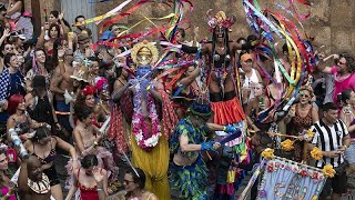 Brasile a Rio de Janeiro il rito purificatorio prima del carnevale [upl. by Nahtanohj]