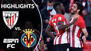 Athletic Bilbao holds off Villarreal thanks to late penalty  LaLiga Highlights  ESPN FC [upl. by Zipporah]