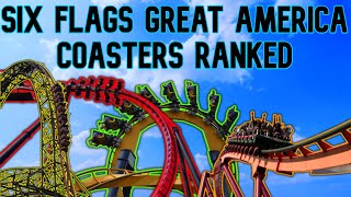 Ranking EVERY Roller Coaster at Six Flags Great America [upl. by Sarat587]