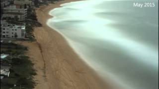 Narrabeen Beach erosion and recovery timelapse April 2015 storm [upl. by Nnylarak]