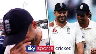 Jimmy Anderson struggles to hold back his tears over Cook retirement [upl. by Tlaw]