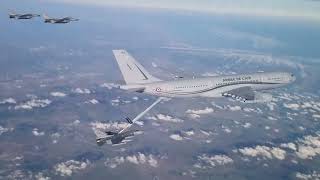 F16 fighters refuel over the Black Sea [upl. by Northrop55]