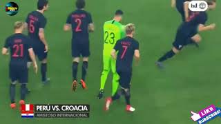 Perú vs Croacia ▼ Partido Completo AMISTOSO RUSIA 2018 en Español por America TV 23 03 2018 HD [upl. by Wahlstrom]