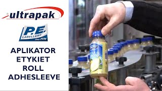 Ultrapak  etykieciarki  Aplikator etykiet Roll Adhesleeve PE LABELLERS [upl. by Lira914]