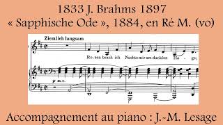 J Brahms quotSapphische Odequot en Ré vo [upl. by Adnilym686]