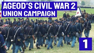 American Civil War 2 AGEOD  USA CAMPAIGN  April  May 1861  Part 1 [upl. by Sardella77]