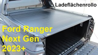 Ladeflächenrollo  Laderaumabdeckung Ford Ranger Next Gen 2023 [upl. by Nork]